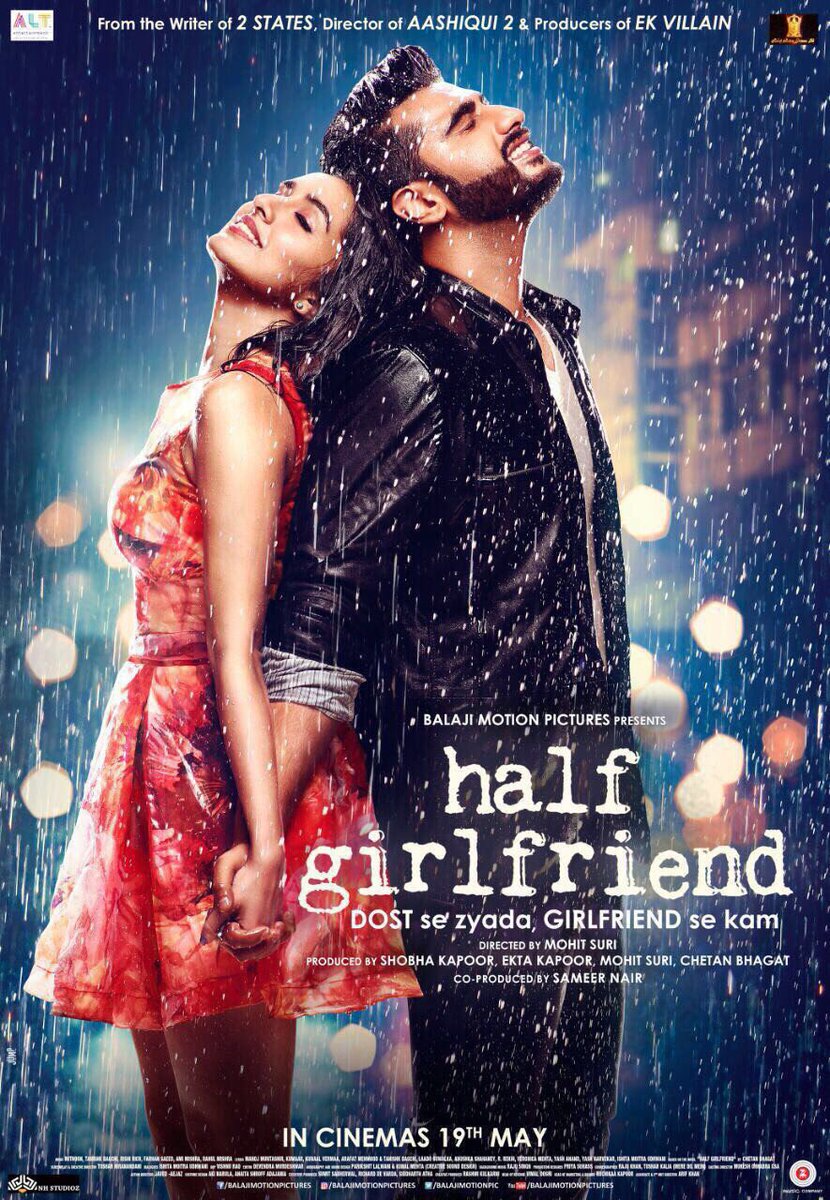 Half Girlfriend is an upcoming romantic comedy film directed by Mohit Suri. Starring Arjun Kapoor and Shraddha Kapoor in the lead role. Arjun Kapoor and Shraddha Kapoor,Arjun Kapoor,Shraddha Kapoor,Half Girlfriend first look poster,Half Girlfriend first look,Half Girlfriend poster,Half Girlfriend movie poster,Half Girlfriend pics,Half Girlfriend images,Half Girlfriend stills,Half Girlfri