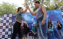 Team Naam Shabana, Akshay Kumar, Neeraj Pandey, Taapsee Pannu and Manoj Bajpayee, have been on a promotional spree and recently visited Gargi College.