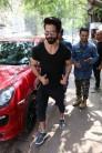 Bollywood actor Shahid Kapoor spotted at Hakkiam Ali Salon at Bandra in Mumbai.