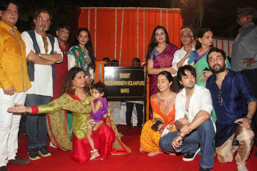 Inauguration of Pandit Pandharinath Kolhapure Marg event held in Mumbai on March 28, 2017. Pandit Pandharinath Kolhapure Marg,Inauguration of Pandit Pandharinath Kolhapure Marg,Pandit Pandharinath Kolhapure Marg Inauguration