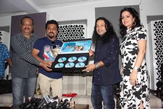 Bollywood singer Kailash Kher spotted during the song launch of 'Vote do' for film Blue Mountains in Mumbai on March 29, 2017.