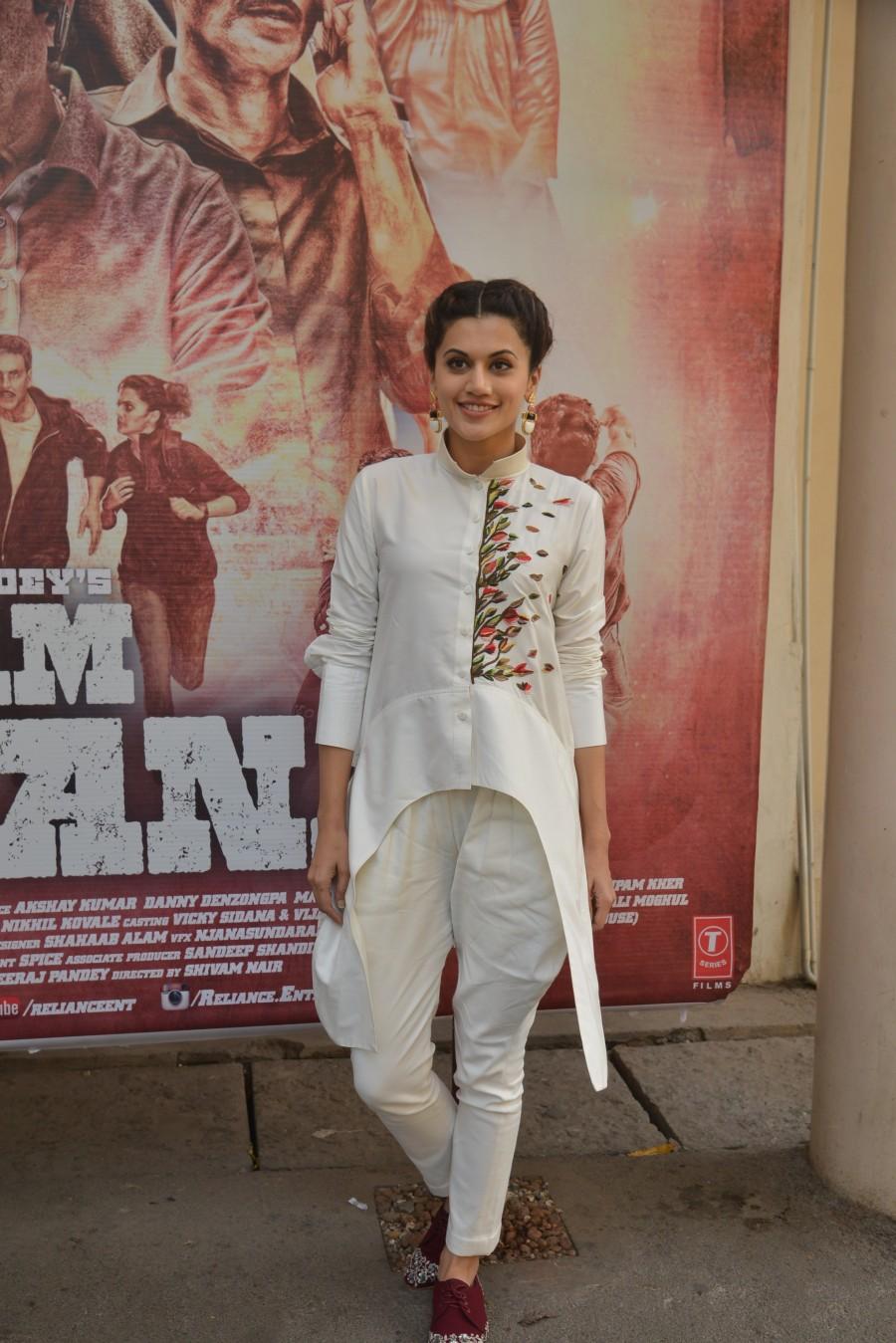 Bollywood movie Naam Shabana press Meet held at Hyderabad. Celebs like Taapsee Pannu and others graced the event. Taapsee Pannu,actress Taapsee Pannu,Taapsee Pannu at Naam Shabana press meet,Naam Shabana press meet,Naam Shabana press meet pics,Naam Shabana press meet images,Naam Shabana press meet photos,Naam Shabana press meet stills,Naam Shabana press meet pictures