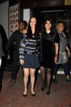 Bollywood actress Shraddha Kapoor and Ekta kapoor spotted at Bandra in Mumbai on March 31, 2017.