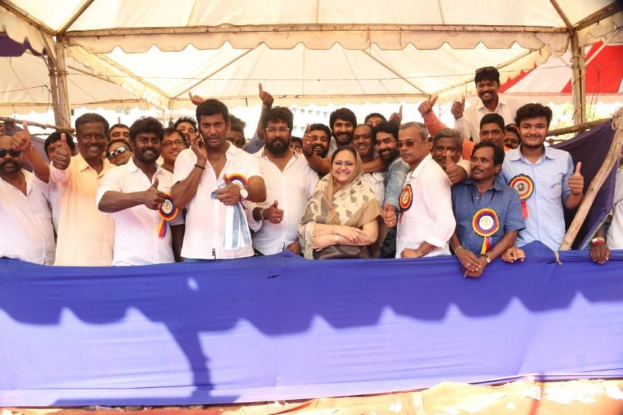 Rajinikanth,Kamal Haasan,Vishal,Prakash Raj,Kalaipuli S Thanu,Mansoor Ali Khan,AR Murugadoss,SA Chandrasekar,Arun Pandian,Pandiraj,Mysskin,Nassar,Tamil Film Producers Council Election,Tamil Film Producers Council Election 2017