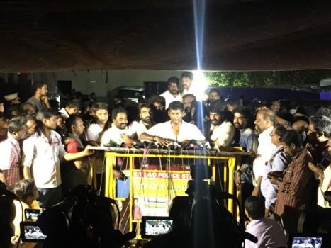 Vishal won the producers council election by 154 votes. When press reporters asked what will be his first action after the victory, he said their first action will be to help the farmers. Next they will do whatever needs for the producers council's goodness.