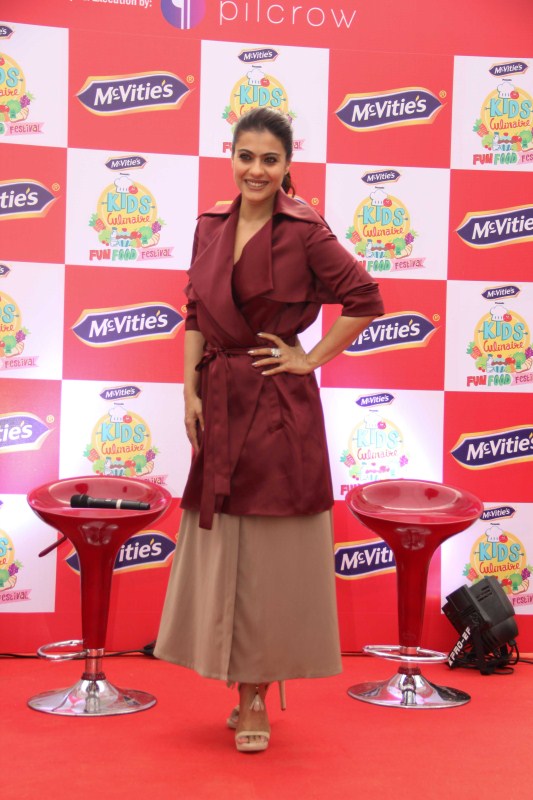 Bollywood actress Kajol spotted during the 4th edition of McVities Kids Culinarie, food festival in Mumbai on April 1, 2017. Kajol,actress Kajol,McVities Kids Culinarie,food festival,Kajol pics,Kajol images,Kajol stills,Kajol pictures,Kajol photos