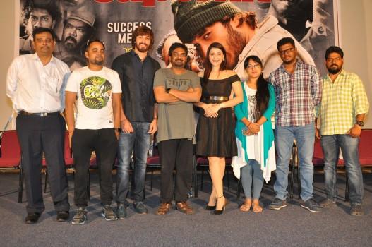 Telugu movie Rogue success meet event held in Hyderabad. Celebs like Ishaan, Mannara Chopra, Puri Jagannadh and others graced the event.