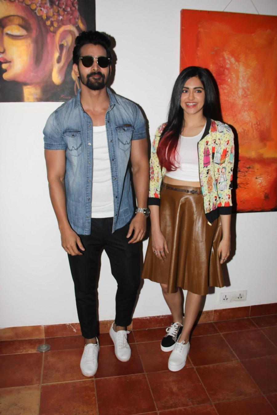 Bollywood actors Harshvardhan Rane and Adah Sharma during the launch of People for the Ethical Treatment of Animals (PETA) vegan fashion lookbook in Mumbai on April 4, 2017. Adah Sharma,Harshvardhan Rane,PETA,Launch of PETA vegan fashion lookbook,Adah Sharma and Harshvardhan Rane,vegan fashion lookbook