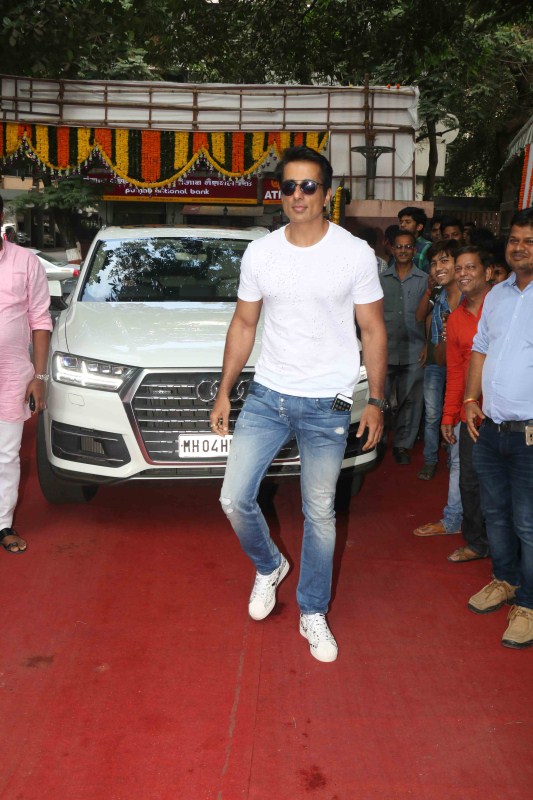 Bollywood actor Sonu Sood during the inauguration of the new Central Board of Film Certification (CBFC) office at the Film Division campus in Mumbai on April 4, 2017. Sonu Sood,Boney Kapoor,Mukesh Bhatt,Krishan Kumar,filmmaker Vashu Bhagnani,Ramesh Taurani,Vipul Shah,Amitabh Bachchan,CBFC office