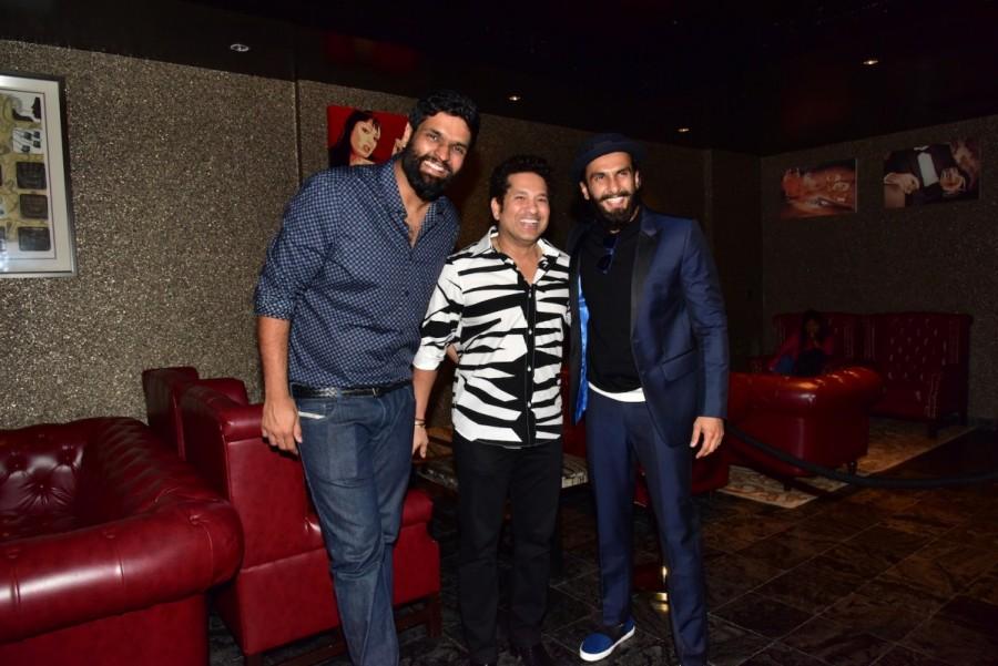 It was a memorable birthday party for Ravi Bhagchandka, the producer of the soon to be released film 'Sachin: A Billion Dreams ' about the legendary Sachin Tendulkar. The producer organized the party to bring in his 35th birthday and celebrate the wrapping of the film on the maestro. Sachin: A Billion Dreams,Sachin Tendulkar,Ravi Bhagchandka,Sachin Tendulkar movie wrap up party,Ravi Bhagchandka birthday