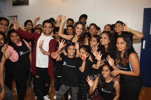 Bollywood actress Kiara Advani during her visit to the Deep Dance Academy in Mumbai on April 5, 2017.