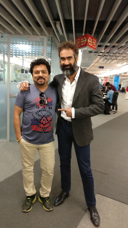 Director Suman Ganguli and Ranvir Shorey at a promotional event of their film Blue Mountains to release on 7th April 2017. Ranvir Shorey,Gracy Singh,Suman Ganguli,Raujesh Jain,Yatharth Ratnum,Blue Mountains movie promotion,Blue Mountains promotion,Blue Mountains movie promotion pics,Blue Mountains movie promotion images,Blue Mountains movie promotion stills,Blue Mountains mov