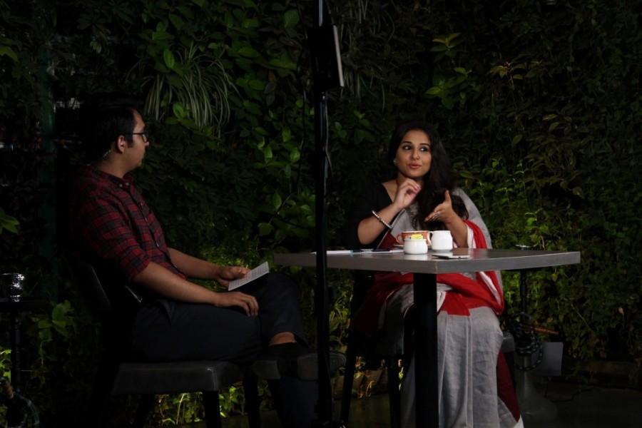 Bollywood actress Vidya Balan live in Conversation with Renil Abraham in Mumbai on April 5, 2017. Vidya Balan,actress Vidya Balan,Renil Abraham,Vidya Balan pics,Vidya Balan images,Vidya Balan stills,Vidya Balan pictures,Vidya Balan photos