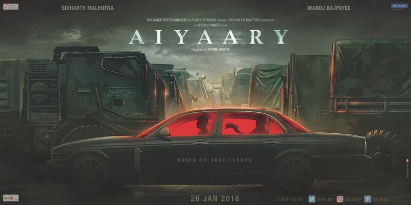 Legendary Actor Amitabh Bachchan has now taken to Twitter to reveal the motion poster of 'Aiyaary'. Aiyaary is a real life story revolving around the relationship between a mentor and a protégé. The story is set in Delhi, London, and Kashmir. Neeraj who likes to shoot in real locations will be shooting parts of it in the Valley. The film will go on floors in May 2017. Presented by Reliance Entertainment and Plan C Studios, Aiyaary is a Friday Filmworks Productions and is produced by Shital Bhatia, The film is directed by Neeraj Pandey and is scheduled to release on 26th January 2018. The film is touted to be a 2018 Republic Day release. Amitabh Bachchan,Aiyaary,Aiyaary poster,Aiyaary movie poster,Aiyaary motion poster,Neeraj Pandey,Aiyaary movie pics,Aiyaary movie images,Aiyaary movie photos,Aiyaary movie stills,Aiyaary movie pictures
