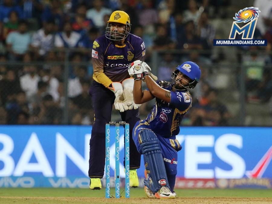Buttler, who was looking good for his 28 (22b 1x4 2x6), followed suit in the next over, Ankit Rajpoot removing the England wicketkeeper who played across the line getting LBW in the process. Skipper Rohit Sharma (2), who raised a few eyebrows by sending Rana ahead of him at No.3, lasted just six balls before Sunil Narine brought about the third leg before wicket of the innings. In came Krunal Pandya, who starred with the ball (3/24), with his team in a spot of bother losing three wickets for just nine runs. Together Krunal and Rana added 23 runs in good time for the fourth wicket but KKR dealt the hosts another timely blow. Rajpoot was in the thick of things again, managing to get a thin edge off Krunal who tried to work the ball fine down the leg side with keeper Robin Uthappa pouching a regulation catch. Mumbai Indians,Kolkata Knight Riders,Wankhede Stadium,KKR,MI vs KKR,Hardik Pandya,Nitish Rana,IPL,IPL 2017
