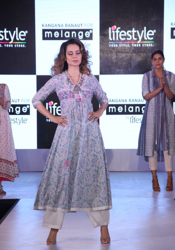 Bollywood actress Kangana Ranaut launches the latest Melange collection by Lifestyle, in Mumbai on April 11, 2017. Kangana Ranaut,Melange collection,Lifestyle,actress Kangana Ranaut,Kangana Ranaut latest pics,Kangana Ranaut latest images,Kangana Ranaut latest photos,Kangana Ranaut latest stills,Kangana Ranaut latest pictures
