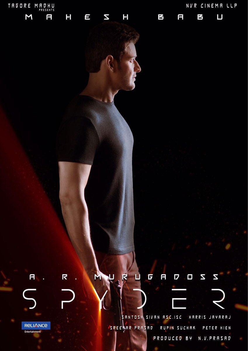 Mahesh Babu,Spyder first look poster,Spyder first look,Spyder poster,telugu movie Spyder,Spyder pics,Spyder images,Spyder stills,Spyder pictures,Spyder phoots