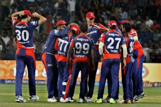 Delhi Daredevils rode on an all-round effort to thrash Rising Pune Supergiant by 97 runs in an Indian Premier League (IPL) 2017 match at the Maharashtra Cricket Association Stadium here on Tuesday. While Kerala youngster Sanju Samson's maiden T20 hundred set things on fire in the first innings as Delhi posted a mammoth 204/5, captain Zaheer Khan led from the front with three wickets to bundle the hosts out for a paltry 108 in 16.1 overs. Zaheer (3/20) was complimented well by leg-spinner Amit Mishra, who returned with figures of 3/11 and Australian pacer Pat Cummins (2/24) as Pune succumbed to their second defeat in their three matches so far. Chasing a mammoth 205, Pune's innings derailed in the third over when opener and stand-in skipper Ajinkya Rahane (10) fell to Zaheer.