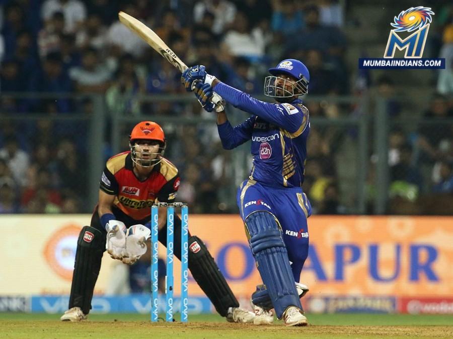 However, Pandya joined Rana in the middle and the duo ensured victory with some steady batting. Although Bhuvneshwar dismissed both in the 18th over, it was enough to secure victory for SRH. Earlier, SRH squandered a great start before falling apart to post 158/8. From a comfortable 105/1 after the 13th over, the visitors lost seven wickets within a span of 53 runs to completely lose the track in the slog overs. Put in to bat, Sunrisers were off to a steady start with skipper David Warner (49) and Shikhar Dhawan (48) putting on 81 runs before the Australian fell one short of his half century. Mumbai started well with the experienced Harbhajan Singh and Sri Lankan Lasith Malinga giving away just five runs from the first couple of overs. Warner broke the shackles in the third over with two consecutive boundaries off Harbhajan before milking Malinga for another two after the Sri Lankan changed ends. Mumbai Indians beat Sunrisers Hyderabad,Mumbai Indians,Sunrisers Hyderabad,IPL 2017,IPL,Indian Premier League,Indian Premier League 2017,Nitish Rana
