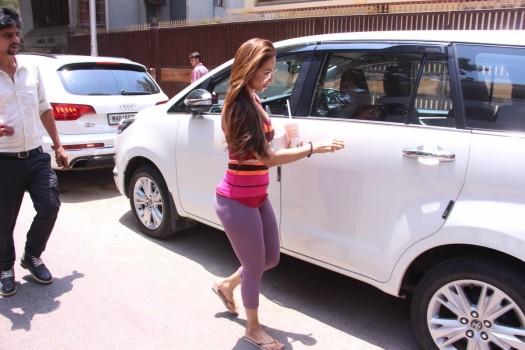 Bollywood actress Malaika Arora Khan and Amrita Arora spotted after workout session.