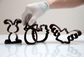 Chocolate printed in 3D,Chocolate 3D,printed in 3D,Beer bottles,Belgian chocolate company,Miam Factory