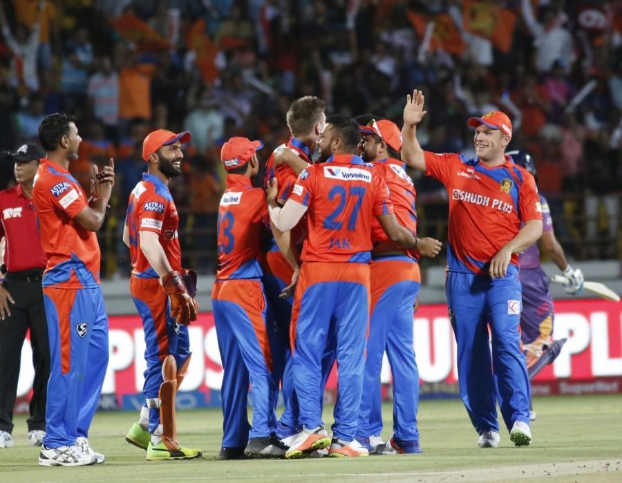 The very next over saw the back of stumper Dinesh Karthik (3), who failed to pick Tahir's googly before chopping it back on to his stumps. The loss of three quick wickets saw Gujarat slump to 111/3, before skipper Suresh Raina (35 not out) and Aaron Finch (33 not out) batted sensibly, sharing a 61-run undefeated stand for the fourth wicket to see the team home. Finch appeared to be in a hurry to get his team over the line, lofting two consecutive sixes off Ferguson to take the hosts home. Earlier, Pune's opening woes continued to haunt them with the loss of the in-form Ajinkya Rahane (0) in the very first over. Skipper Smith (43) along with opener Rahul Tripathi (33) launched an onslaught, which medium pacer Praveen Kumar will perhaps remember for a long long time. Gujarat Lions,Gujarat Lions beats Rising Pune Supergiant,Gujarat Lions trash Rising Pune Supergiant,GL beats RPS,GL trash RPS,Andrew Tye,Indian Premier League,Indian Premier League 2017,IPL,IPL 2017,Mahendra Singh Dhoni