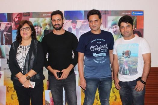 Star cast during the trailer launch of film Mantostaan in Mumbai on April 14, 2017.