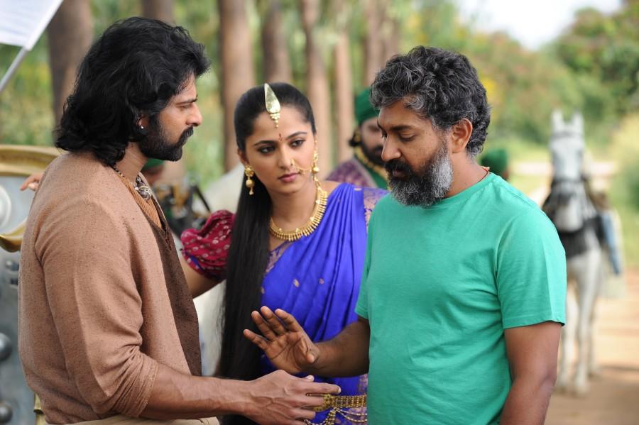 Baahubali: The Conclusion is an upcoming Telugu movie directed by SS Rajamouli and produced by Shobu Yarlagadda and Prasad Devineni. Starring Prabhas, Anushka Shetty, Rana Daggubati, Ramya Krishnan, Nassar and Sathyaraj in the lead role. Prabhas,Anushka Shetty,Rana Daggubati,Ramya Krishnan,SS Rajamouli,Baahubali 2,Baahubali 2 working stills,Baahubali 2 working pics,Baahubali 2 working images,Baahubali 2 working pictures,Baahubali 2 working photos