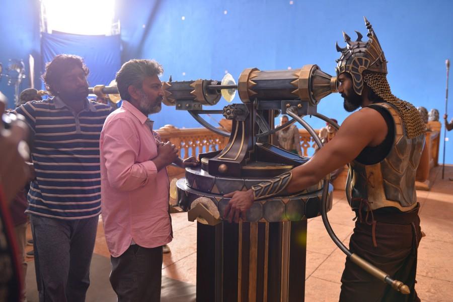 Baahubali: The Conclusion is an upcoming Telugu movie directed by SS Rajamouli and produced by Shobu Yarlagadda and Prasad Devineni. Starring Prabhas, Anushka Shetty, Rana Daggubati, Ramya Krishnan, Nassar and Sathyaraj in the lead role. Prabhas,Anushka Shetty,Rana Daggubati,Ramya Krishnan,SS Rajamouli,Baahubali 2,Baahubali 2 working stills,Baahubali 2 working pics,Baahubali 2 working images,Baahubali 2 working pictures,Baahubali 2 working photos
