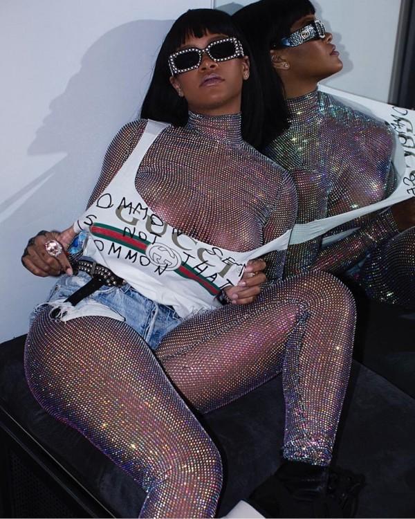 Rihanna Stuns In Sparkly Diamond Look While Out in Miami - See The Pics!:  Photo 4865408, Rihanna Photos