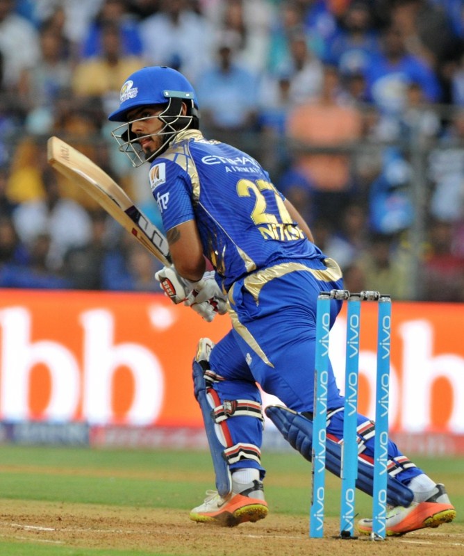 After one over, McCullum was also sent back to the pavilion by experienced pacer Lasith Malinga. While trying to flick on the leg side, the ball sneaked between McCullum's bat and pad and hit the stumps. With the scoreboard reading 99/3, middle order batsmen Ishan Kishan (11) and Karthik then faced up to the challenge and scored 54 runs in four overs to help Gujarat get past the 150-run mark before Ishan was taken by McClenaghan in the 18th over. Mumbai beat Gujarat,Mumbai Indians,Gujarat Lions,Indian Premier League,Indian Premier League 2017,IPL,IPL 2017,Parthiv,Nitish Rana,Rohit Sharma,Kieron Pollard
