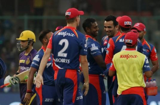 Kolkata Knight Riders (KKR) rode on a brilliant batting effort from Manish Pandey and Yusuf Pathan to beat Delhi Daredevils by four wickets in a thrilling Indian Premier League (IPL) 2017 match at the Feroz Shah Kotla here on Monday. Pandey, who remained unbeaten on 69 off 49 balls rescued the visitors with a brilliant 110-run fourth wicket stand with Pathan (59) to turn the tide in favour of the visitors after a dreadful start in pursuit of Delhi's 168/7 in 20 overs. Needing nine from the last over, Mishra got Chris Woakes stumped off his second delivery but couldn't prevent Pandey from hitting him for a six off the fourth ball and then leaked two runs off the next to lose the tie.