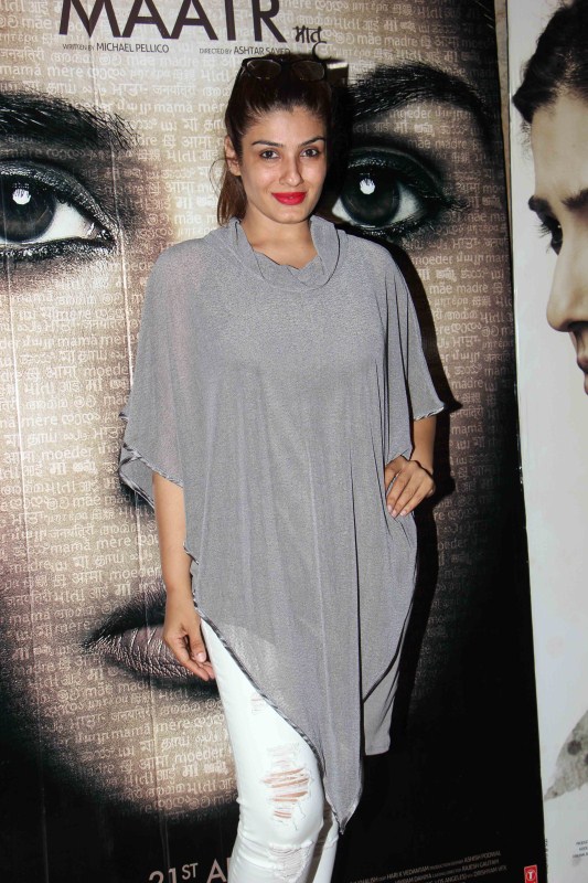 Bollywood actress Raveena Tandon promotes her upcoming movie Maatr in Mumbai on April 19, 2017. Raveena Tandon,actress Raveena Tandon,Raveena Tandon promotes Maatr,Maatr,Maatr promotion,Maatr movie promotion,Raveena Tandon pics,Raveena Tandon images,Raveena Tandon stills,Raveena Tandon pictures,Raveena Tandon photos