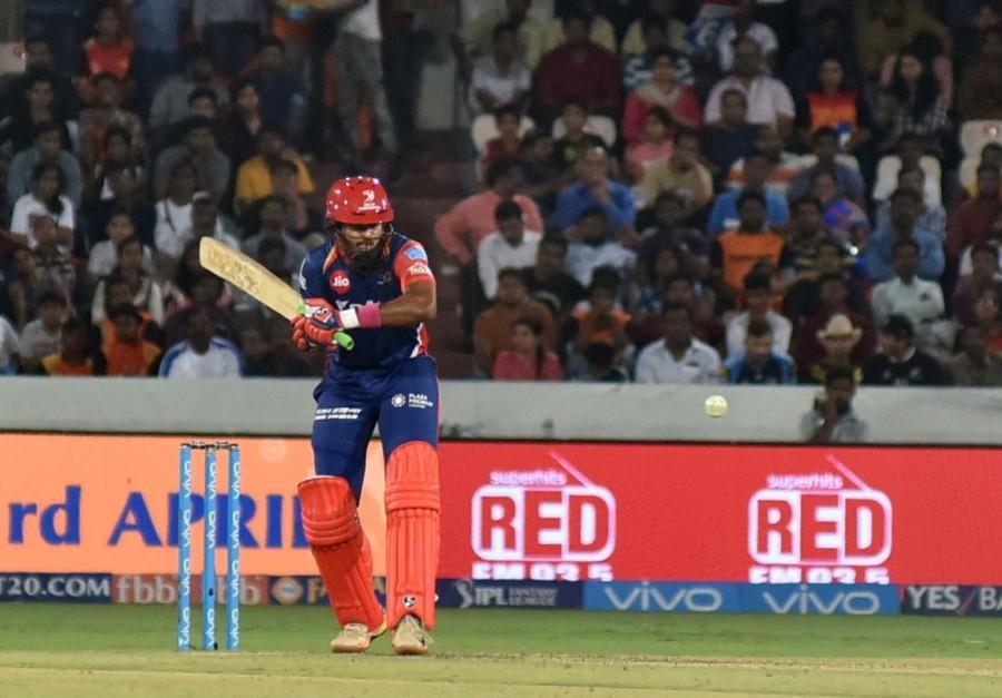 Yuvraj, who was dismissed on a golden duck in the last match, once again disappointed as he was bowled by Morris in the next delivery. Moises Henriques (12) and Hooda (9) then completed the proceedings for Hyderabad with both players adding 21 runs in 1.4 overs to set a challenging target. Sunrisers Hyderabad,Delhi Daredevils,Hyderabad beat Delhi,Rajiv Gandhi International Stadium,Indian Premier League,Indian Premier League 2017,IPL,IPL 2017,Mohammed Siraj,Sanju Samson,Karun Nair,Rishabh Pant