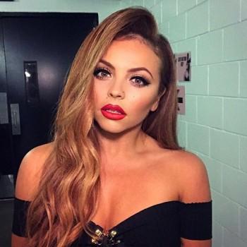 Little Mix's Jesy Nelson flaunts her extreme cleavage.
