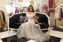 Bollywood actress Sana Khan showcase Dimple and Amrin Summer collection.