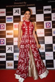Bollywood actress Saiyammi Kher spotted during Dadasaheb Phalke Excellence Awards 2017, in Mumbai on April 21, 2017.