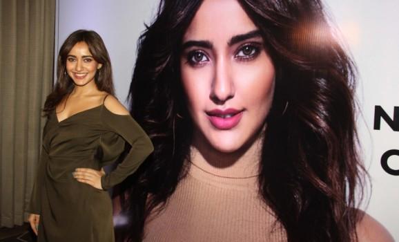 Bollywood actress Neha Sharma spotted during the launch of her mobile app, in Mumbai on April 24, 2017.
