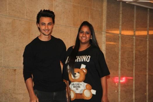 Bollywood Actress Priyanka Chopra hosts bash up for B-Town friends after return from USA in her Residence in Mumbai on April 24, 2017. Celebs like Arpita Khan Sharma with her husband Aayush Sharma, Aditya Roy Kapur, Arjun Kapoor, Karan Johar, Sidharth Malhotra, Alia Bhatt, Sonali Bendre among others.