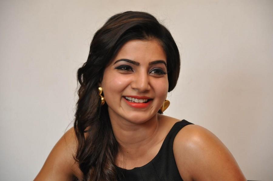 Actress_Samantha Samantha At S/o Satya Murthy Movie Press Meet Pictures,Samantha At S/o Satya Murthy Press Meet Photos,Samantha Press Meet Photos