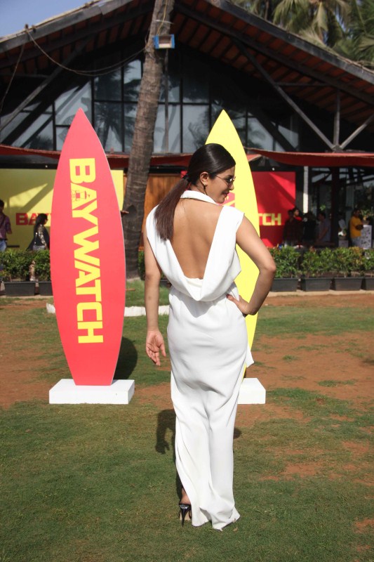 Bollywood actress Priyanka Chopra during the press conference of Hollywood film Baywatch, in Mumbai on April 26, 2017. Priyanka Chopra,actress Priyanka Chopra,Baywatch press conference,Baywatch,Baywatch press conference pics,Baywatch press conference images,Baywatch press conference stills,Baywatch press conference pictures,Priyanka Chopra pics,Priyanka Chopra images,Priy