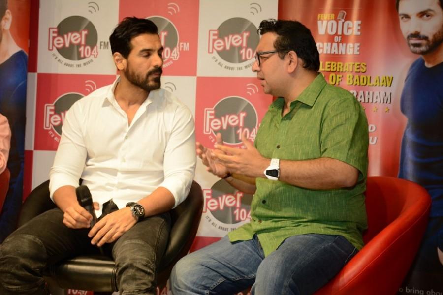 Bollywood actor John Abraham celebrate 3 year of Fever Voice of Change in Mumbai on April 26, 2017. John Abraham,Fever Voice of Change,actor John Abraham,John Abraham new pics,John Abraham new images,John Abraham new stills,John Abraham new pictures,John Abraham new photos