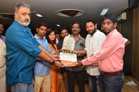 New Faces Mani, Shaanu acting Ammayi Premalo Padithe movie launch event held at Film Chamber, Jubilee Hills, Hyderabad.