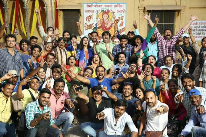 The shooting for actors Ayushmann Khurrana and Bhumi Pednekar upcoming film "Shubh Mangal Saavdhan" has been wrapped up. Ayushmann on Friday took to Twitter, where he said that the shooting for the film was a potent experience. "It's a wrap for 'Shubh Mangal Saavdhan'. What a fantastic potent experience Bhumi Pednekar R.S. Prasanna and Aanand L Rai," he tweeted. Bhumi re-tweeted Ayushmann's comment and wrote: "A very beautiful experience comes to an end as we wrap 'Shubh Mangal Saavdhan'. Thank you...Ayushmann, R.S. Prasanna...and team." This will be the second time that Bhumi and Ayushmann will be seen working together. The two were previously seen in the National-Award winning film "Dum Laga Ke Haisha". The film is the remake of Tamil comedy 'Kalyana Samayal Saadham'. Being helmed by R.S. Prasanna, who directed the original, the film is jointly produced by Aanand L Rai and Eros. Starring Prasanna and Lekha Washington, 'Kalyana Samayal Saadham' was about a big fat south Indian wedding with a quirky twist. Ayushmann Khurrana,Bhumi Pednekar,Shubh Mangal Saavdhan shooting