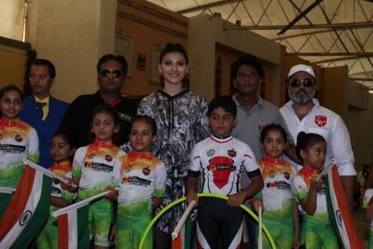 Bollywood actress Urvashi Rautela spotted during the children Roller Skating and Hoola Hoop event in Mumbai in Mumbai on May 1, 2017.