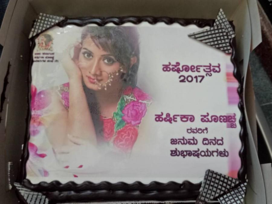 South Indian actress Harshika Poonacha celebrates her birthday with fans. Harshika Poonacha,Harshika Poonacha birthday celebrations,Harshika Poonacha birthday celebration,Harshika Poonacha birthday pics,Harshika Poonacha birthday images,Harshika Poonacha birthday stills,Harshika Poonacha birthday pictures,Harshika Poonacha birt