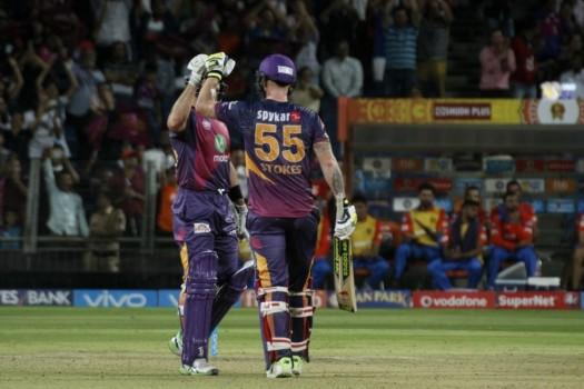 Ben Stokes smashed a quick-fire century to guide Rising Pune Supergiant to a five-wicket victory over Gujarat Lions here on Monday. Electing to field first on winning the toss, Pune dismissed the visitors for 161 runs in 19.5 overs but chasing the target, initially made heavy weather of their chase before reaching it with one ball left. Stokes played a starring role, plundering 103 runs off just 63 balls producing seven boundaries and six hits into the stands along the way. Pacers Basil Thampi and Pradeep Sangwan bowled well for the visitors, returning figures of 2/35 and 2/38 respectively. Young leg-spinner Ankit Soni also bowled well, conceding just 16 runs in his four overs although he was unlucky not to get a wicket. Pune were off to a shaky start, losing three wickets in the first two overs.