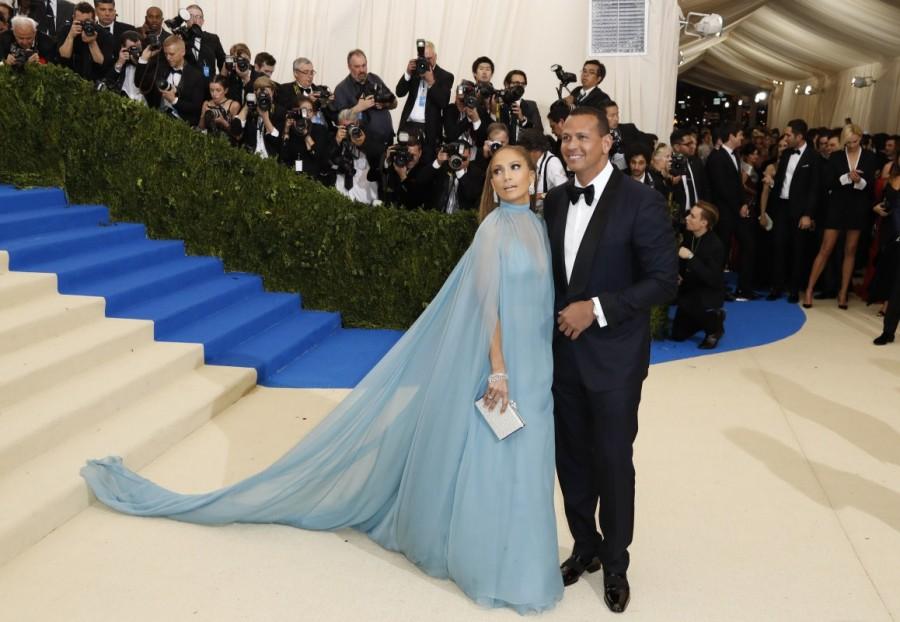 Jennifer Lopez and Alex Rodriguez. 2017 Met Gala,Celebrity Couples at the 2017 Met Gala,Couples at the 2017 Met Gala,Claire Danes and actor Hugh Dancy,Gisele Bundchen and husband,New England Patriots NFL quarterback Tom Brady,Jennifer Lopez and Alex Rodriguez,John Legend and Chrissy Teigen