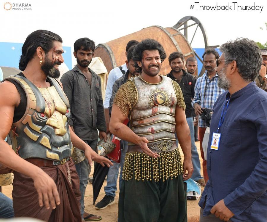 Baahubali: The Conclusion is an upcoming Telugu movie directed by SS Rajamouli and produced by Shobu Yarlagadda and Prasad Devineni. Starring Prabhas, Anushka Shetty, Rana Daggubati, Ramya Krishnan, Nassar and Sathyaraj in the lead role. Prabhas,Anushka Shetty,Rana Daggubati,Ramya Krishnan,SS Rajamouli,Baahubali 2,Baahubali 2 working stills,Baahubali 2 working pics,Baahubali 2 working images,Baahubali 2 working pictures,Baahubali 2 working photos