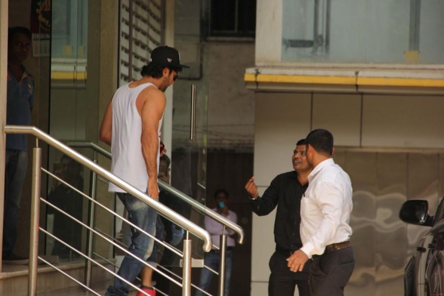 Bollywood actor Ranbir Kapoor and actress Alia Bhatt spotted post dance rehearsals for DRAGON. Ranbir kapoor,alia bhatt,ayan mukherjee,DRAGON